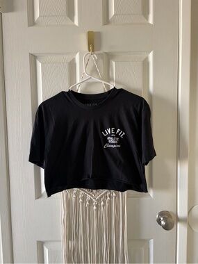 Live Fit Crop Tee Bundle, Both Size M